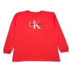 Calvin Klein Shirt Girocollo tinta unita con Stampa Rosso per Bambino IB0IB02531 ROSSO CALVIN KLEIN 