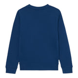 Calvin Klein Felpa Chiusa Girocollo tinta unita con Stampa Blu per Bambino IB0IB0257K BLU CALVIN KLEIN 