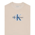 Calvin Klein Maglia Girocollo tinta unita con Logo Beige per Bambino IB0IB02598 BEIGE CALVIN KLEIN 