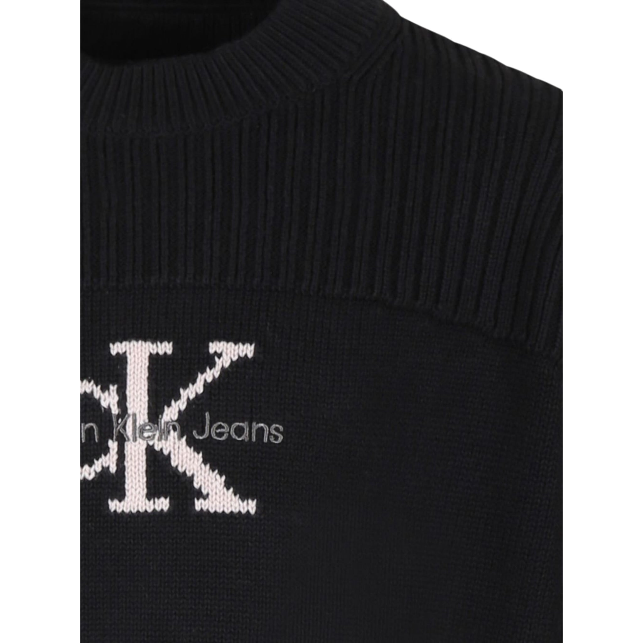 Calvin Klein Maglia Girocollo tinta unita con Logo Nero per Bambina IG0IG02654 NERO CALVIN KLEIN 