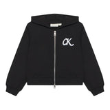 Calvin Klein Felpa con Zip E Cappuccio tinta unita Nero per Bambina IG0IG02969X NERO CALVIN KLEIN 