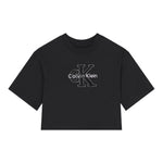 Calvin Klein T-Shirt Girocollo tinta unita con Logo Nero per Bambina IG0IG03031 NERO CALVIN KLEIN 