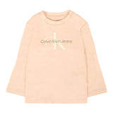 Calvin Klein Shirt Girocollo tinta unita con Logo Rosa per Neonata IN0IN00005 ROSA CALVIN KLEIN 
