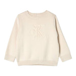 Calvin Klein Maglia tinta unita con Logo Panna per Neonata IN0IN00234 PANNA CALVIN KLEIN 