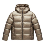 Canadian Giubbino tinta unita con Zip E Cappuccio Beige per Bambino G224015WK BEIGE CANADIAN 
