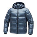 Canadian Giubbino tinta unita con Zip E Cappuccio Blu per Bambino G224015WK BLU CANADIAN 