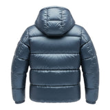 Canadian Giubbino tinta unita con Zip E Cappuccio Blu per Bambino G224015WK BLU CANADIAN 