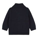 Carre'Ment Beau Cardigan tinta unita con Colletto Blu per Bambino Y30267 BLU CARRE'MENT BEAU 