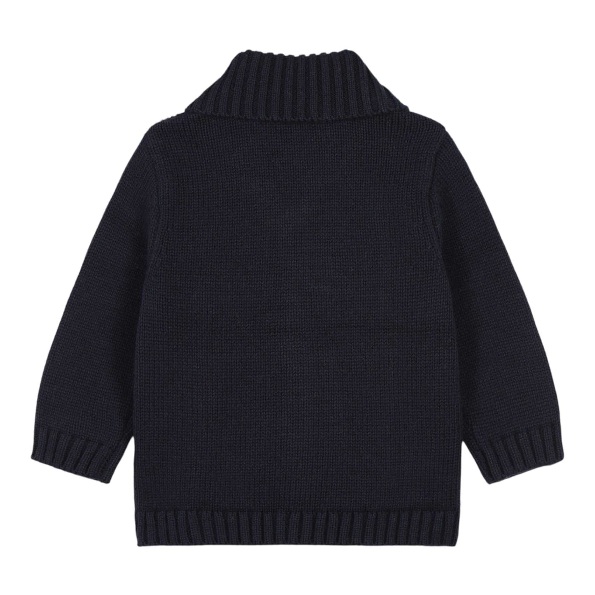 Carre'Ment Beau Cardigan tinta unita con Colletto Blu per Bambino Y30267 BLU CARRE'MENT BEAU 