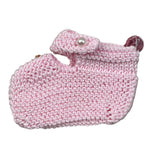 Casilda Jimena Babbucce tinta unita In Filo Rosa per Neonata 62711800 ROSA CASILDA JIMENA 
