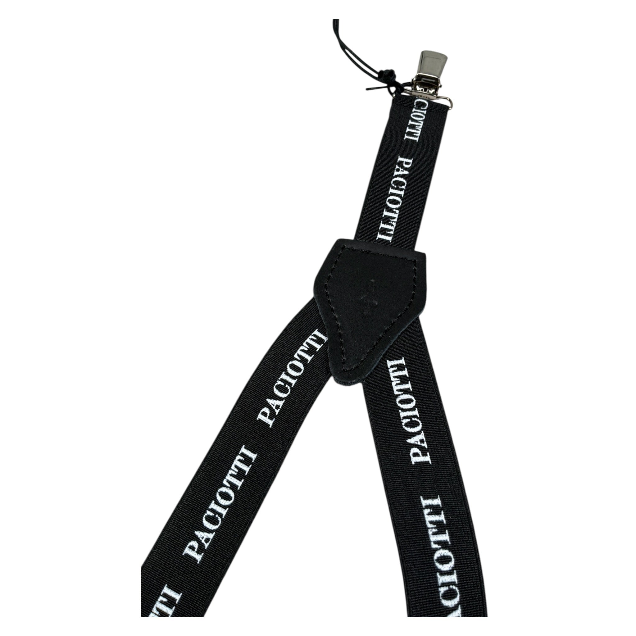 Cesare Paciotti Bretelle tinta unita con Logo Nero per Bambino BRP5150B NERO CESARE PACIOTTI 