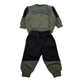 Cesare Paciotti Completo 2 Pezzi Felpa-Pantalone Nero/Verde per Neonato COMP6301B NERO/VERDE CESARE PACIOTTI 