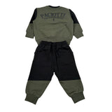 Cesare Paciotti Completo 2 Pezzi Felpa-Pantalone Nero/Verde per Neonato COMP6301BXX NERO/VERDE CESARE PACIOTTI 