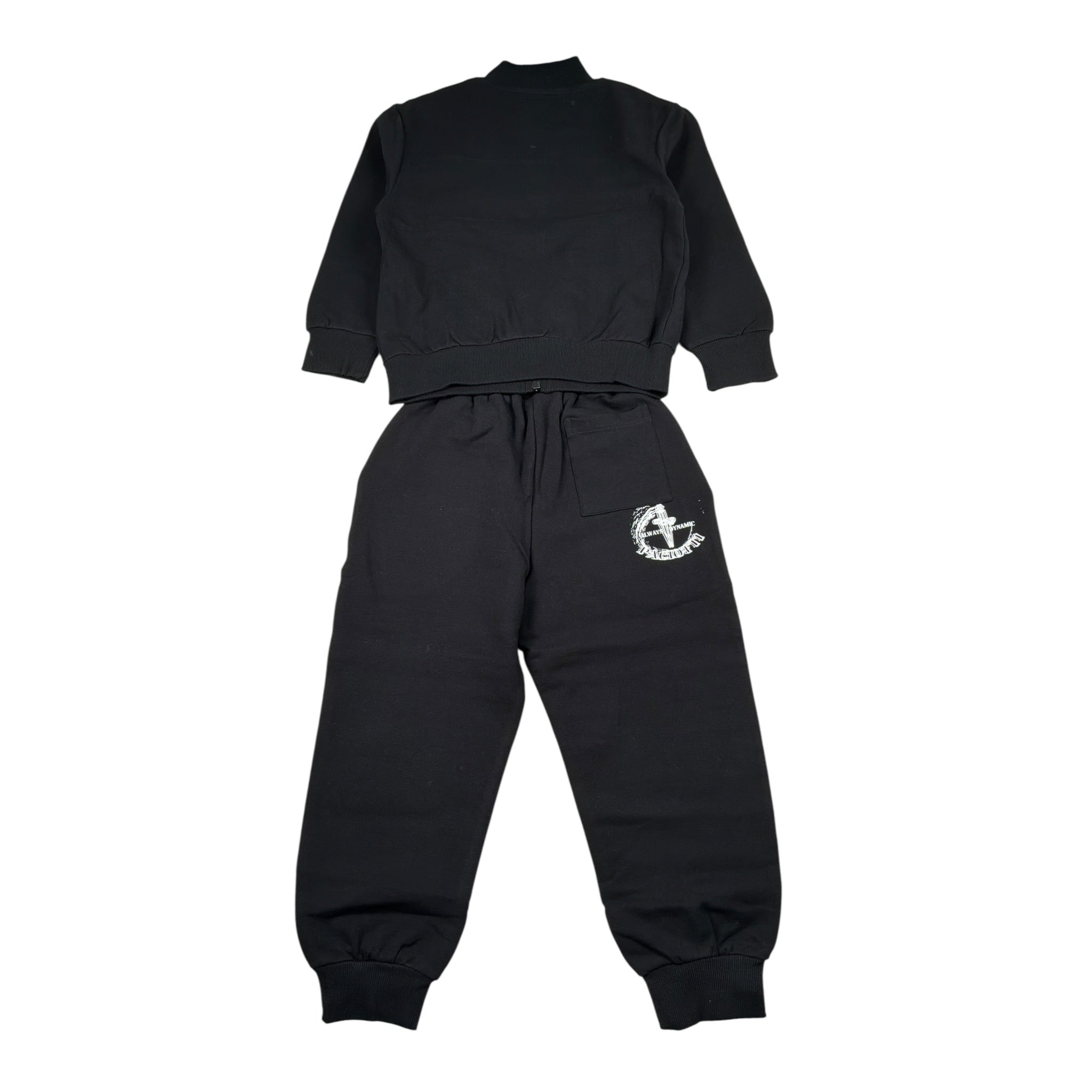 Cesare Paciotti Completo 2 Pezzi Felpa-Pantalone tinta unita Nero per Bambino COMP6302J NERO CESARE PACIOTTI 