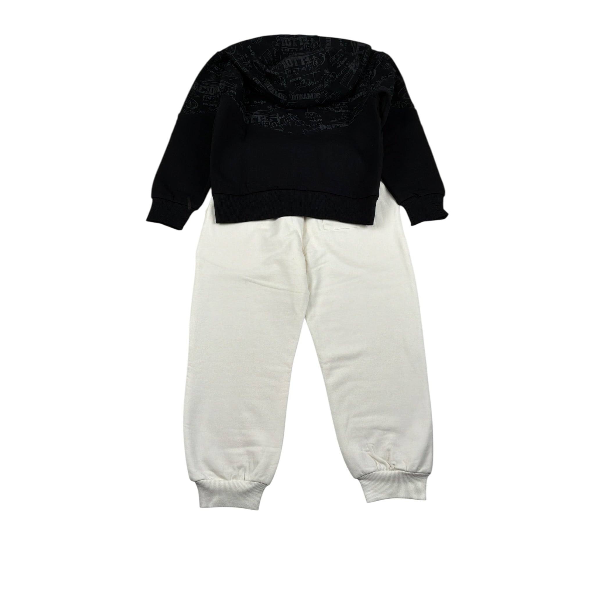 Cesare Paciotti Completo 2Pz Felpa-Pantalone Bicolore Nero/Bianco per Bambino COMP6307J NERO/BIANCO CESARE PACIOTTI 