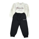 Cesare Paciotti Completo 2Pz Felpa-Pantalone con Stampa Bianco/Nero per Neonato COMP6317B BAINCO/NERO CESARE PACIOTTI 