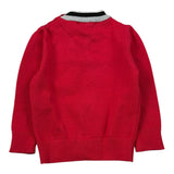 Cesare Paciotti Maglia tinta unita con Scollo A V Rosso per Neonato MGP6301B ROSSO CESARE PACIOTTI 