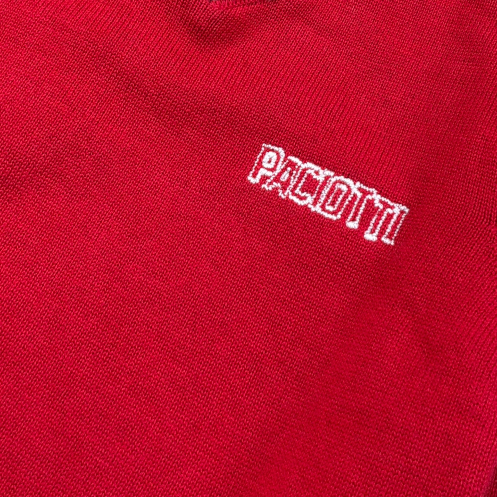 Cesare Paciotti Maglia tinta unita con Scollo A V Rosso per Neonato MGP6301B ROSSO CESARE PACIOTTI 