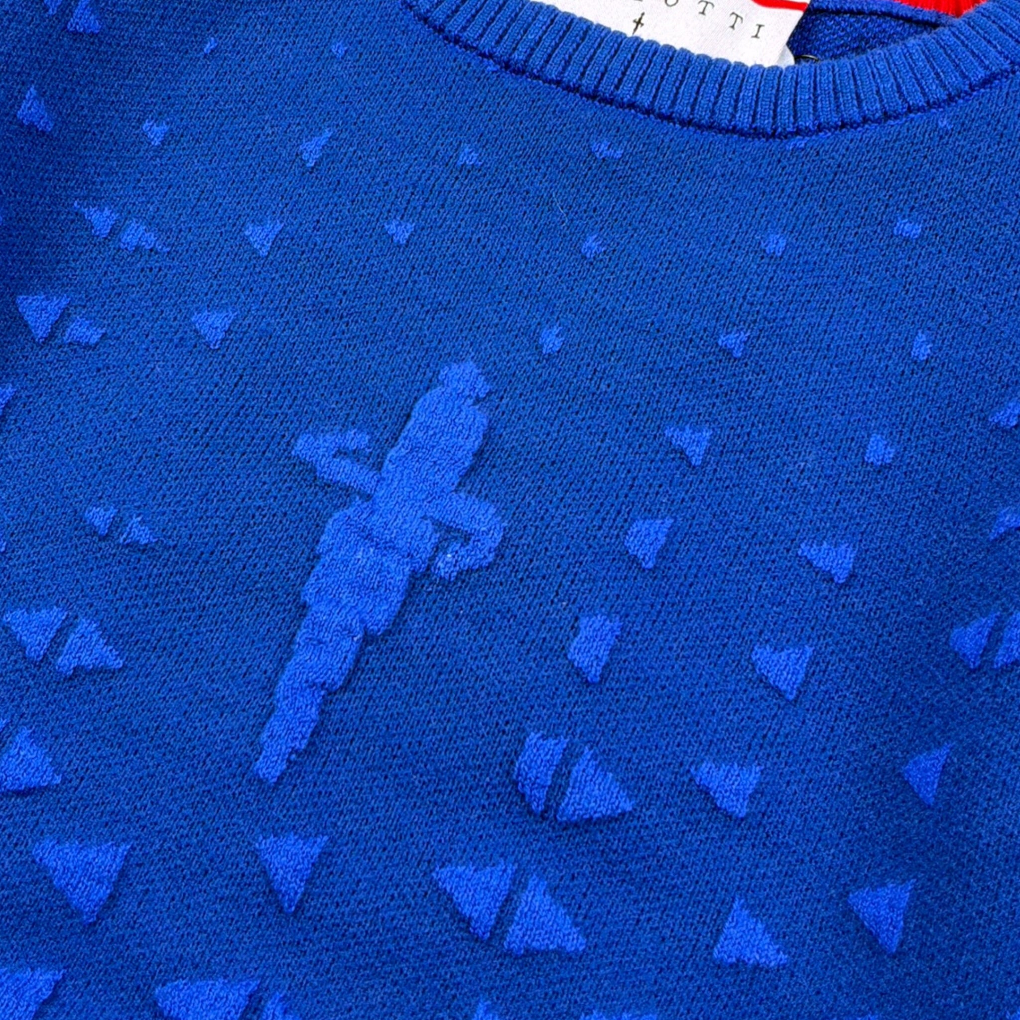 Cesare Paciotti Maglia tinta unita Girocollo Blu per Bambino MGP6350BJ BLU CESARE PACIOTTI 