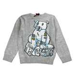 Cesare Paciotti Maglia tinta unita con Stampa Grigio per Bambino MGP6355B GRIGIO CESARE PACIOTTI 