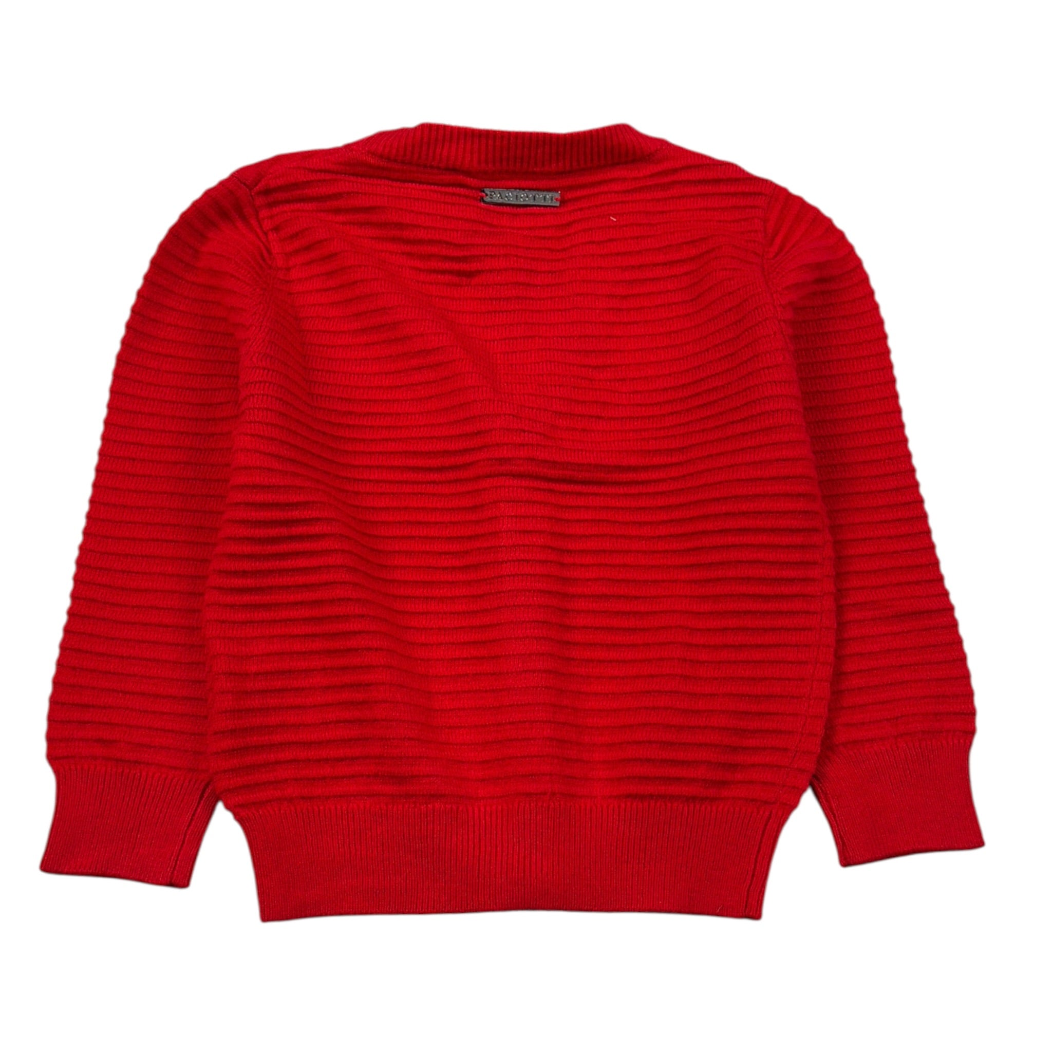Cesare Paciotti Cardigan tinta unita con Stampa Rosso per Bambino MGP6360BX ROSSO CESARE PACIOTTI 