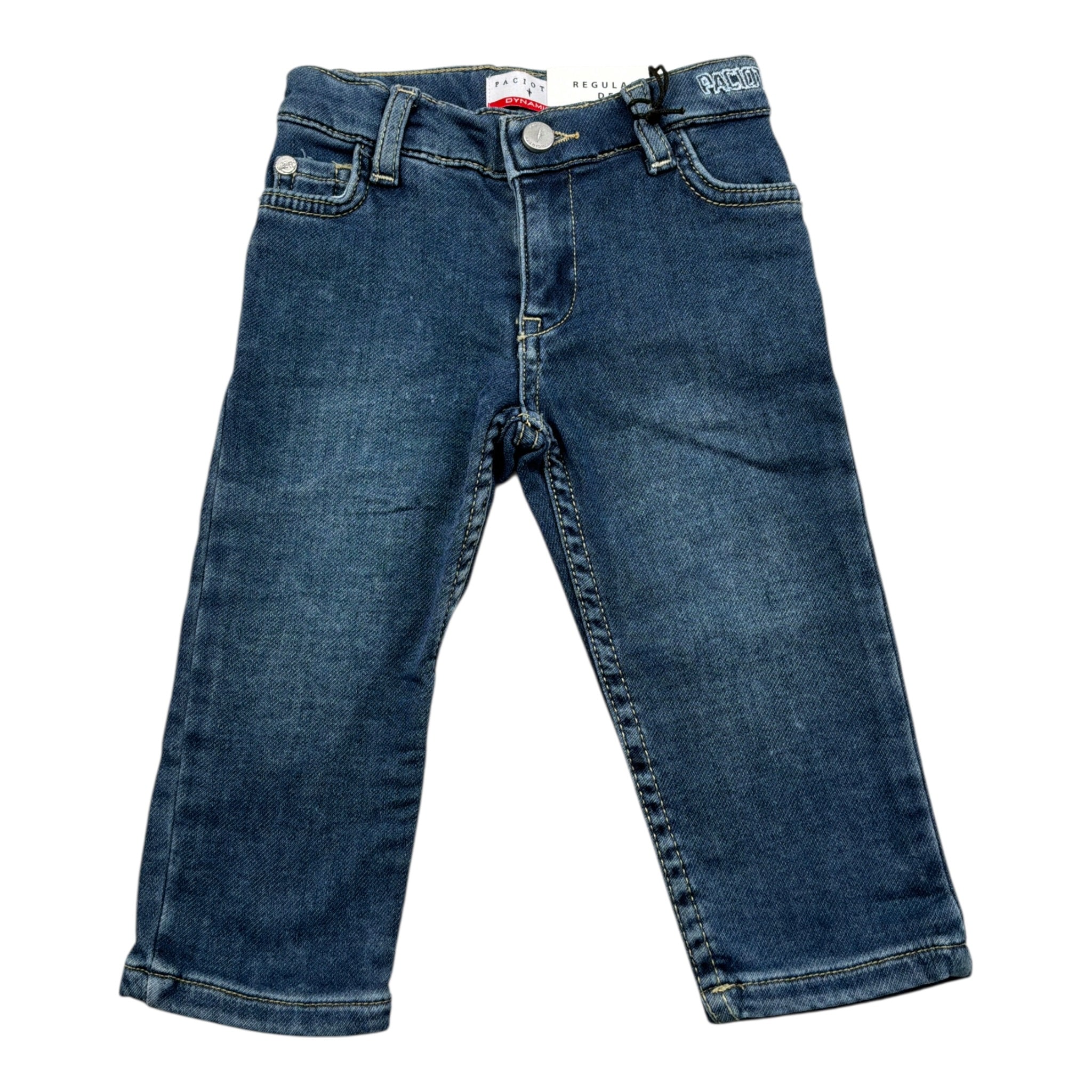 Cesare Paciotti Jeans tinta unita con Girovita Regolabile Blu per Neonato PTP6301B BLU CESARE PACIOTTI 