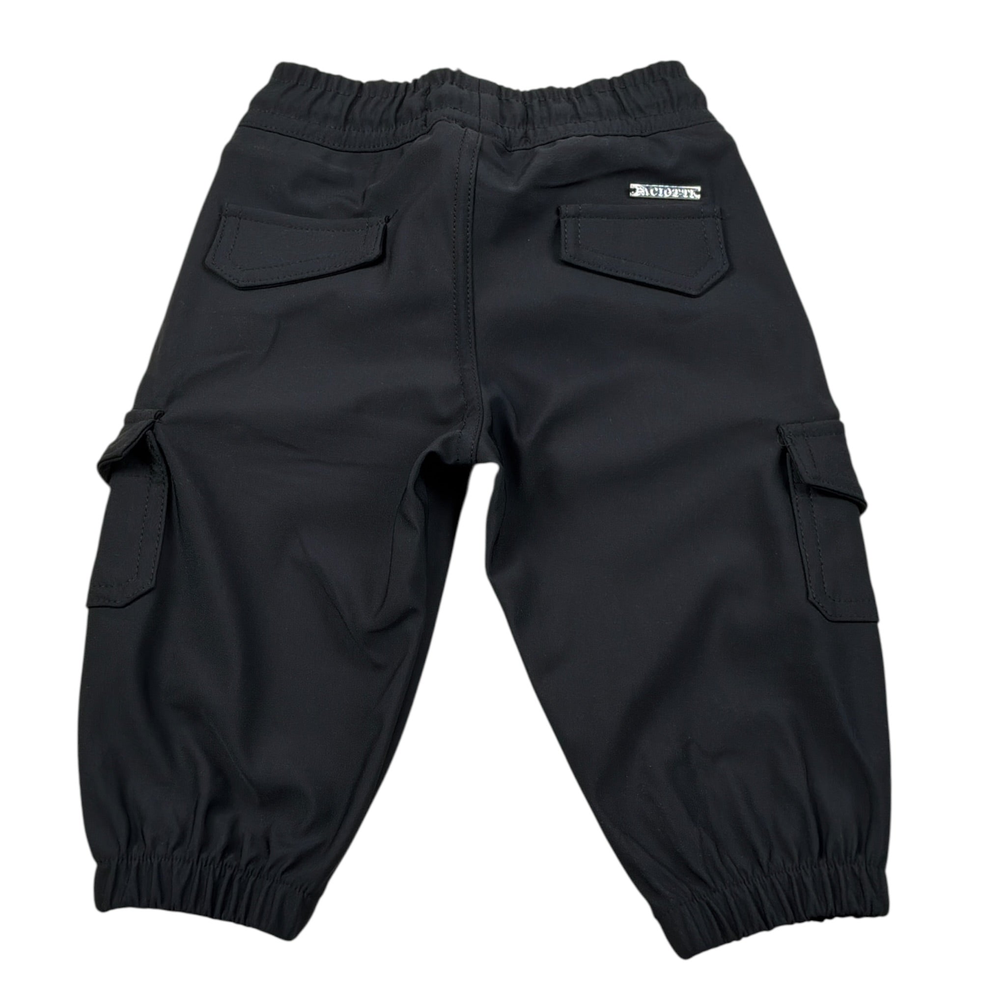 Cesare Paciotti Pantalone tinta unita con Elastico In Vita Nero per Bambino PTP6350BXXX NERO CESARE PACIOTTI 