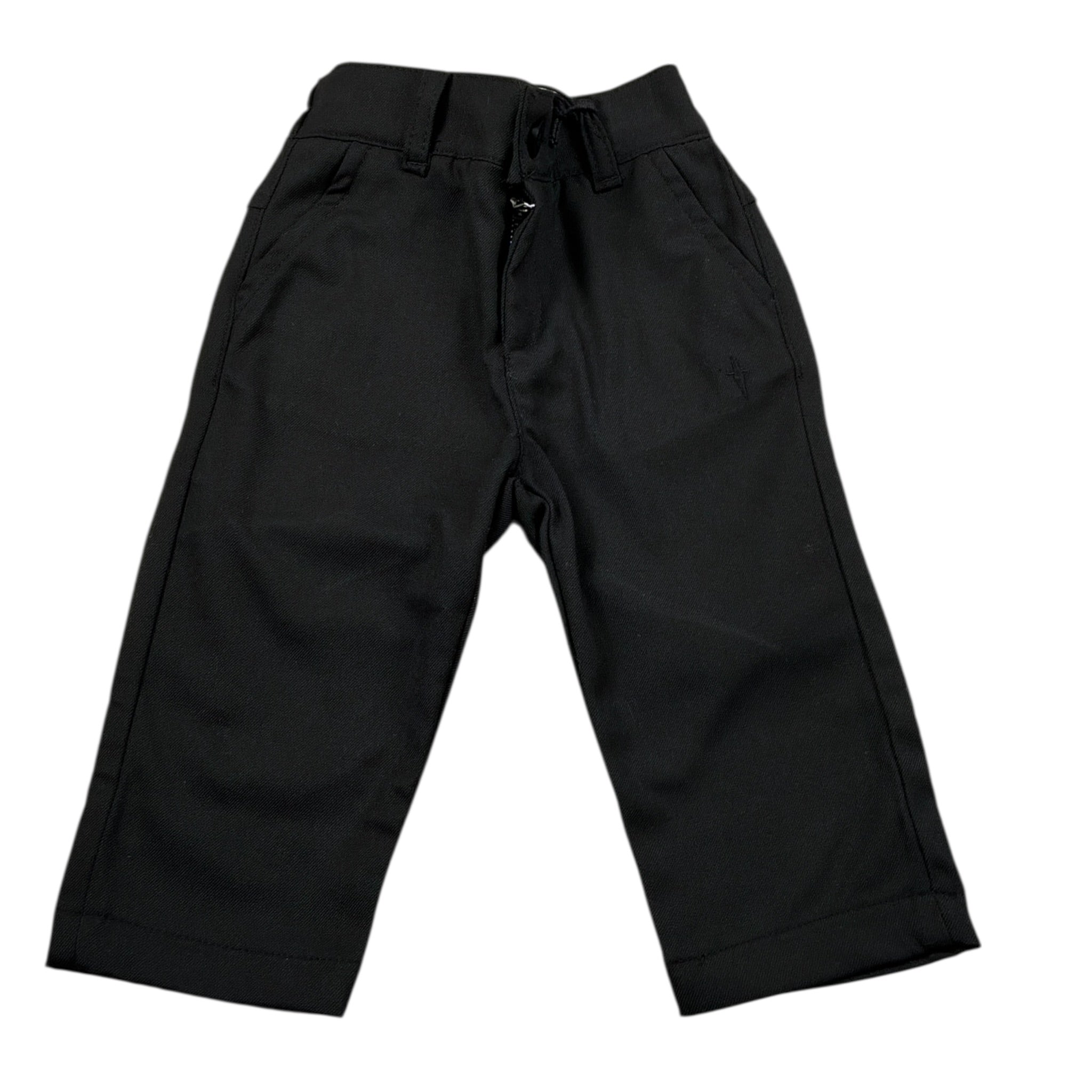 Cesare Paciotti Pantalone tinta unita con Elastico In Vita Nero per Neonato PTP6355B NERO CESARE PACIOTTI 