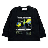 Cesare Paciotti Shirt Girocollo tinta unita con Stampa Nero per Neonato TSP6314B NERO CESARE PACIOTTI 