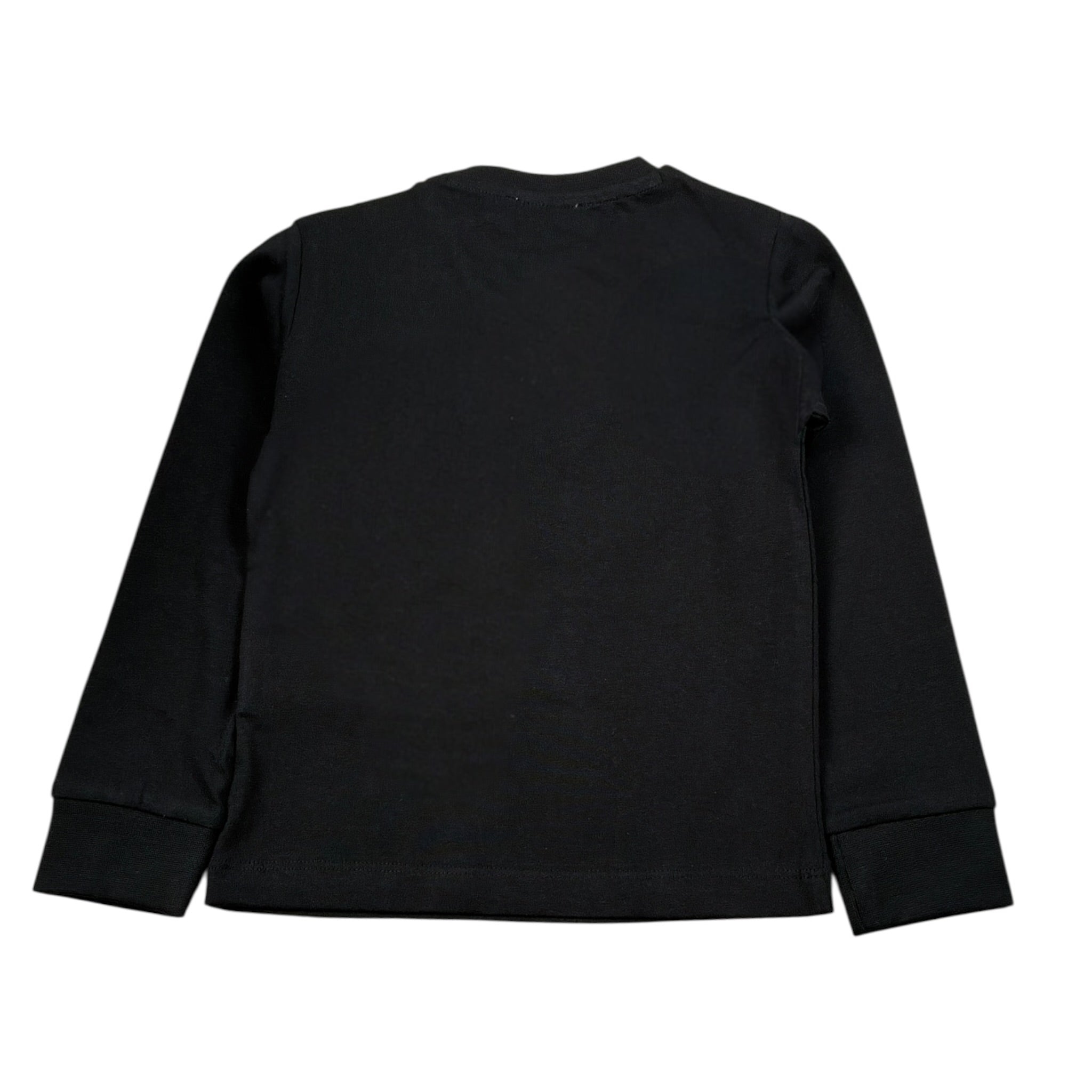 Cesare Paciotti Shirt Girocollo tinta unita con Stampa Nero per Bambino TSP6314BX NERO CESARE PACIOTTI 