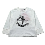 Cesare Paciotti Shirt tinta unita con Stampa Bianco per Neonato TSP6315BX BIANCO CESARE PACIOTTI 