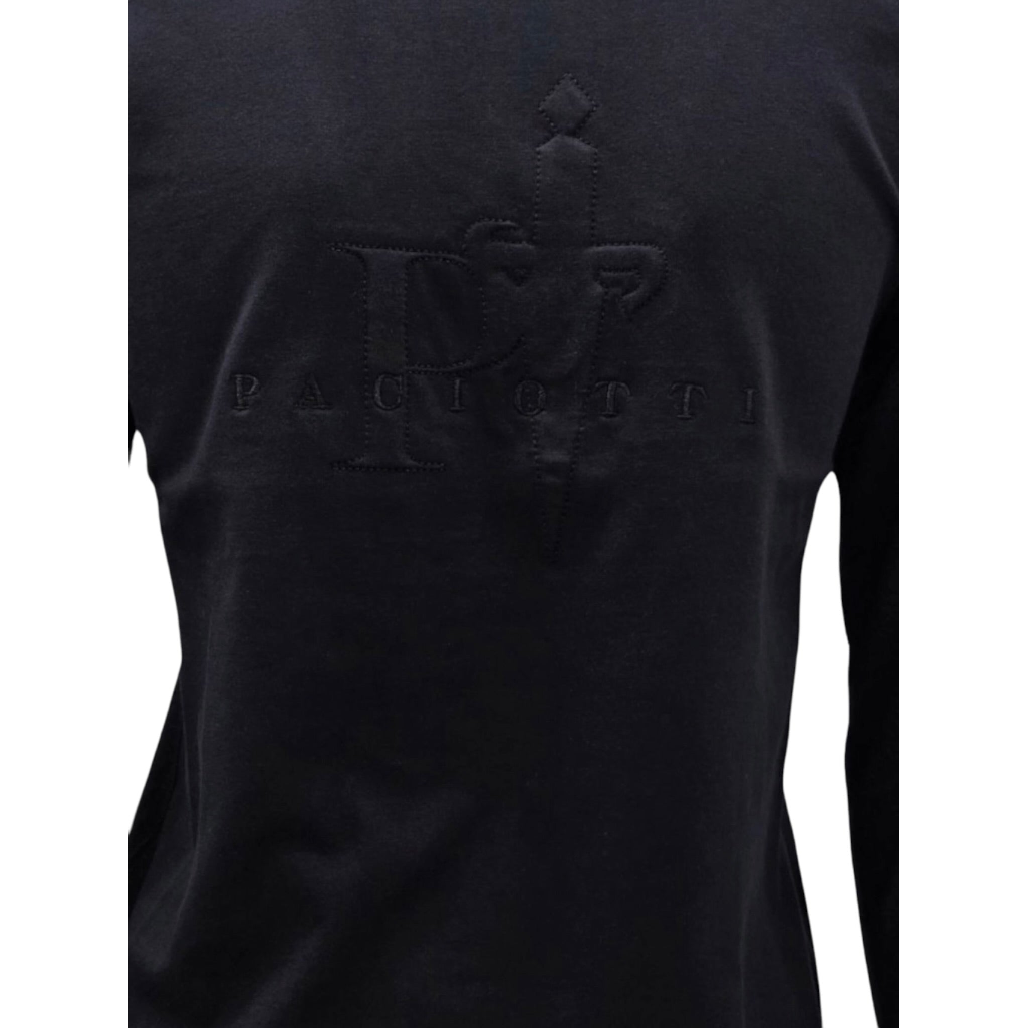 Cesare Paciotti Shirt Girocollo tinta unita con Stampa Nero per Bambino TSP6352J NERO CESARE PACIOTTI 