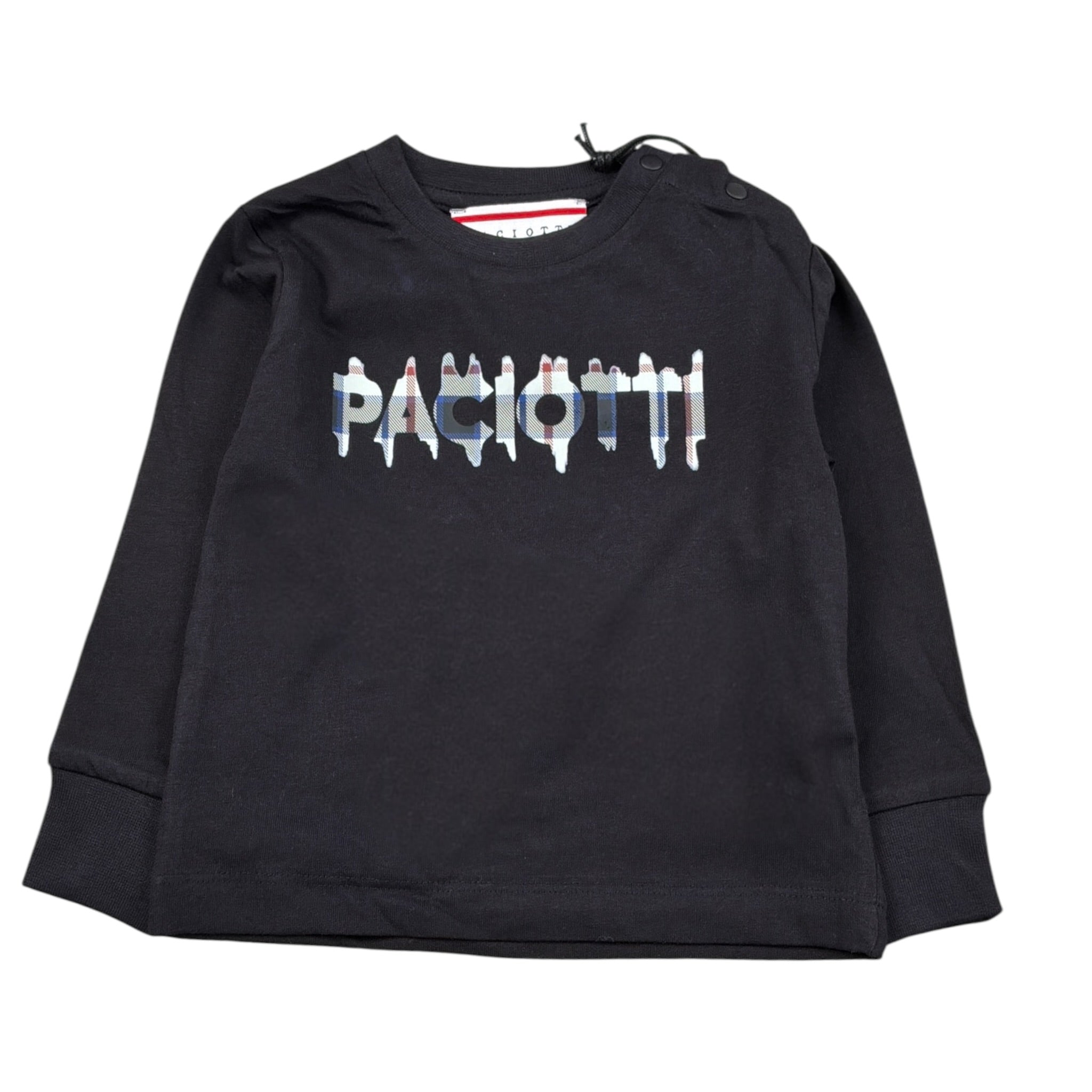 Cesare Paciotti Shirt tinta unita con Stampa Nero per Neonato TSP6360BX NERO CESARE PACIOTTI 