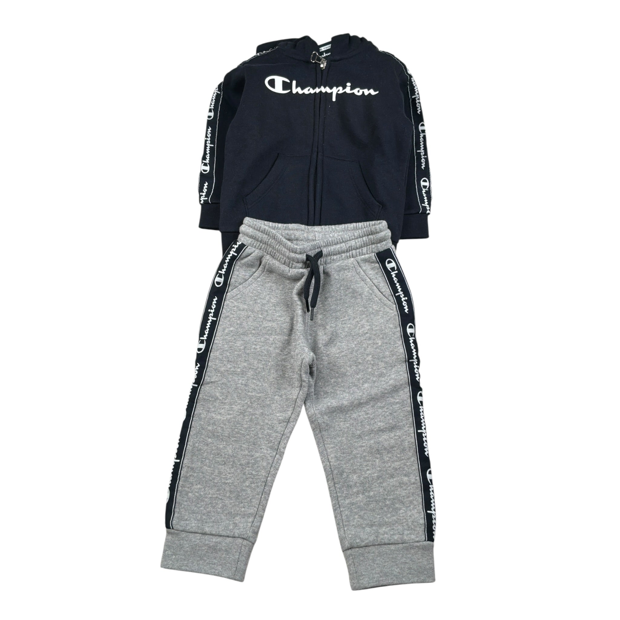 Champion Completo 2Pz Felpa con Zip-Pantalone Blu per Neonato 305101 BLU CHAMPION 