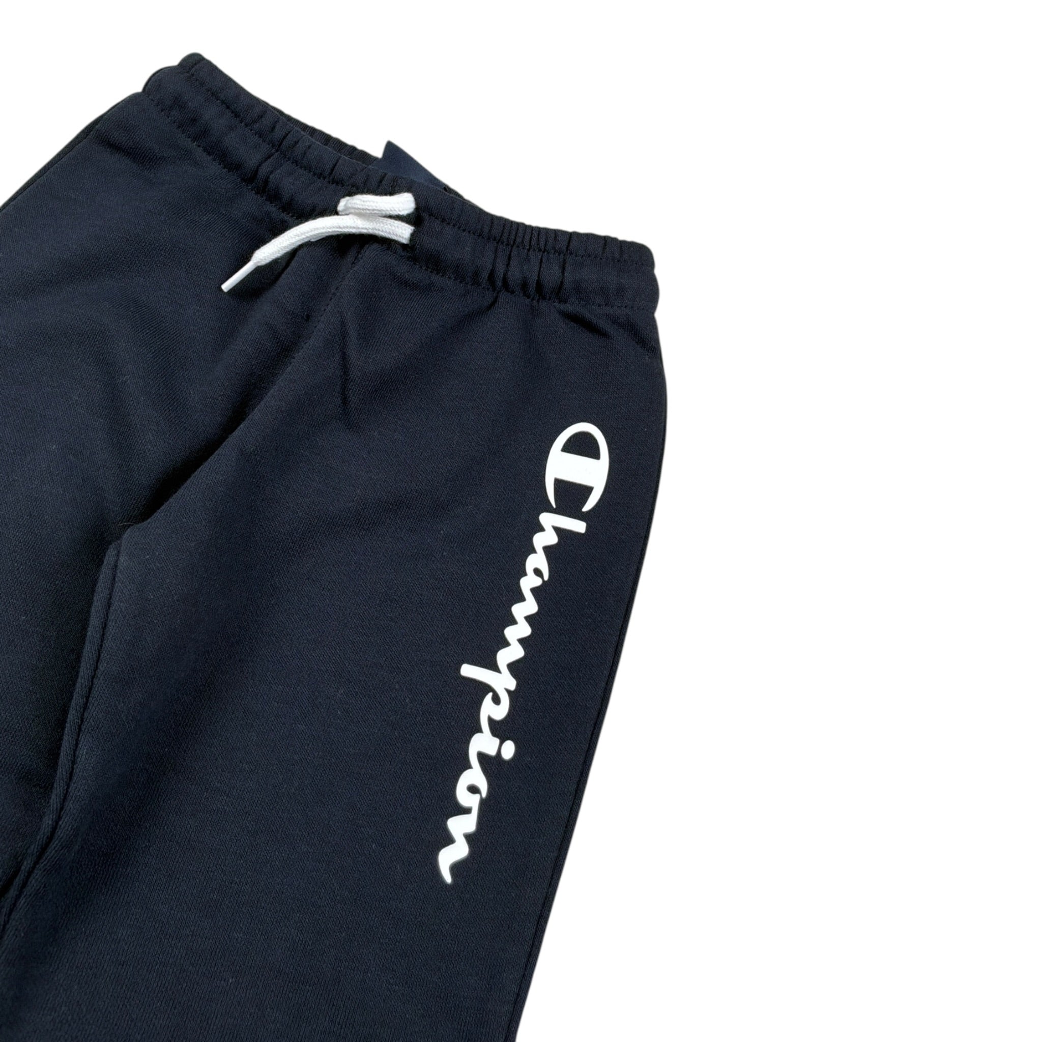 Champion Pantalone Modello Tuta tinta unita con Logo Nero per Bambino 305103J NERO CHAMPION 