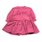 Ciccino Abito Manica Lunga tinta unita Rosa per Neonata CCG0360 ROSA CICCINO 