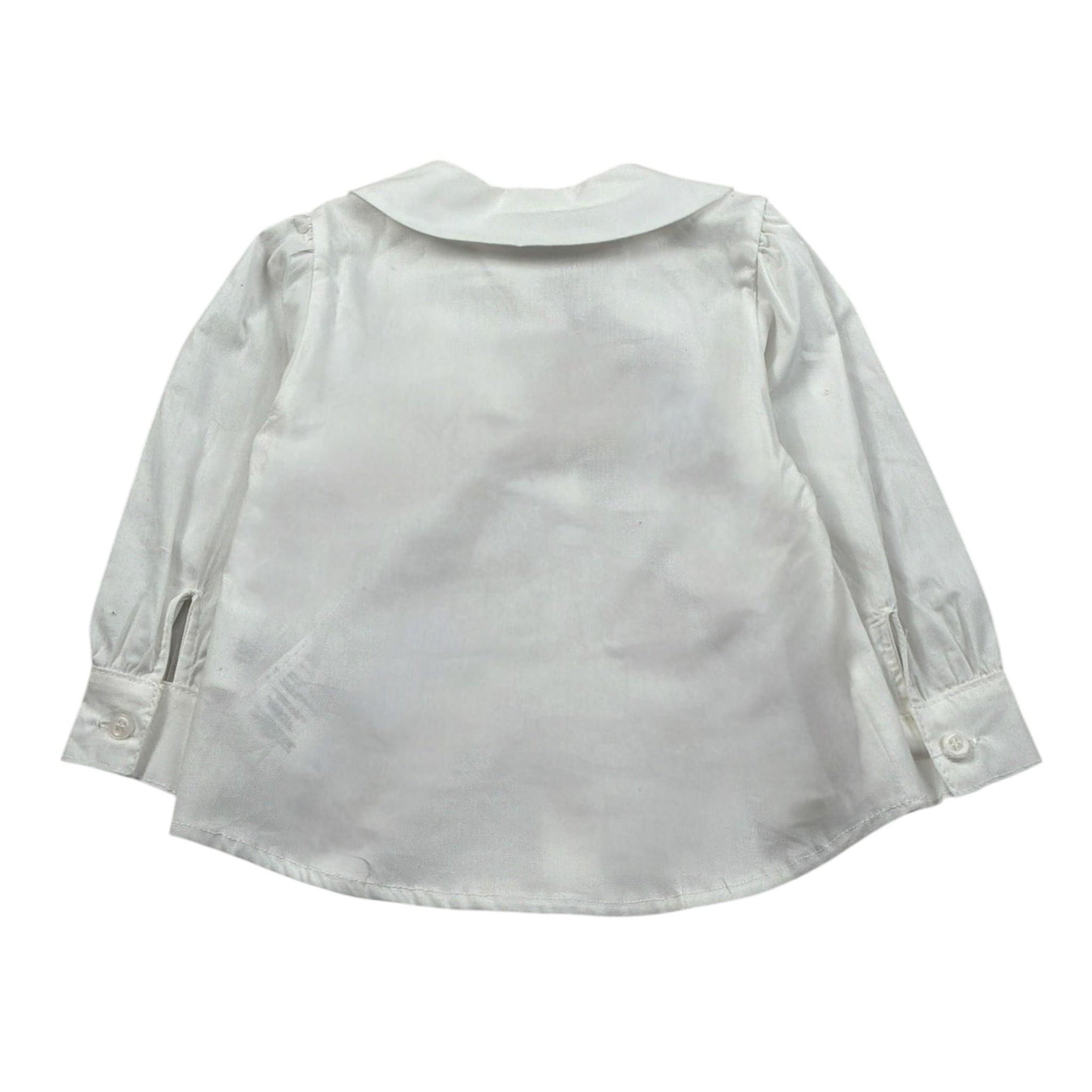 Ciccino Camicia Manica Lunga tinta unita Bianco per Neonata CCG0402 BIANCO CICCINO 