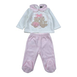 Ciccino Completo 2Pz Maglia-Ghettina Panna per Neonata CCG0638 PANNA CICCINO 