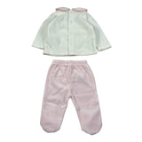 Ciccino Completo 2Pz Maglia-Ghettina Panna per Neonata CCG0638 PANNA CICCINO 