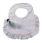 Ciccino Bavetta tinta unita In Ciniglia Rosa per Neonata CCG0669 ROSA CICCINO 