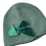 Cnd Cappello tinta unita con Fiocco Verde per Bambina 642356 VERDE CND 