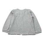 Coccode Cardigan Bicolore con Fantasia A Quadri Bianco/Grigio per Neonata C62337 BIANCO/GRIGIO COCCODE 