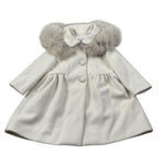 Colori Chiari Cappotto tinta unita Panna per Neonata FN117334 PANNA COLORI CHIARI 