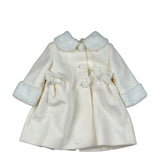 Colori Chiari Cappotto tinta unita con Colletto Panna per Neonata FN117905 PANNA COLORI CHIARI 