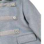 Colori Chiari Cappotto tinta unita con Cappuccio Azzurro per Neonato MN117789 AZZURRO COLORI CHIARI 