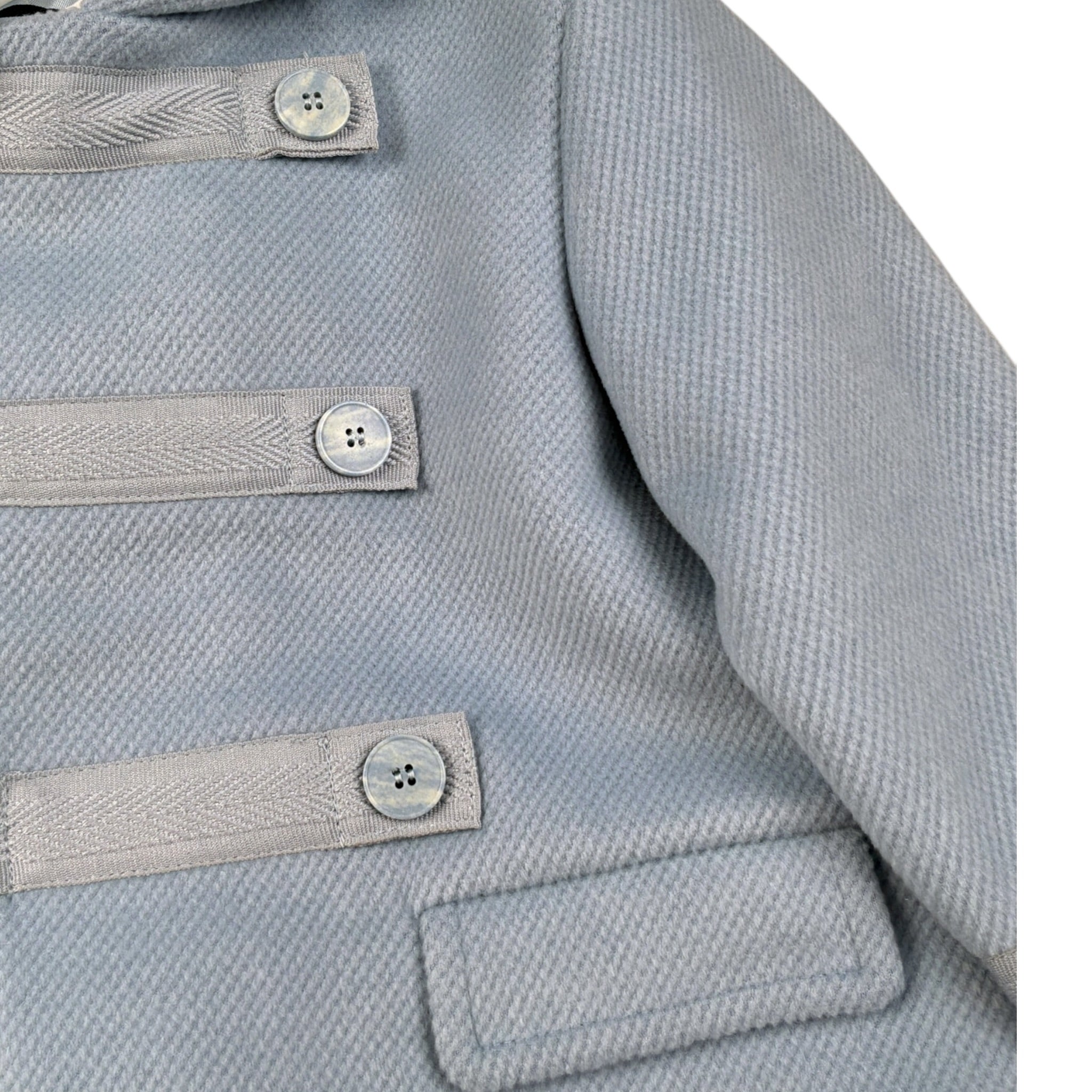 Colori Chiari Cappotto tinta unita con Cappuccio Azzurro per Neonato MN117789 AZZURRO COLORI CHIARI 