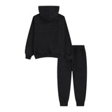 Converse Completo 2Pz Felpa-Pantalone Modello Tuta Nero per Bambino 9CH0452 NERO CONVERSE 
