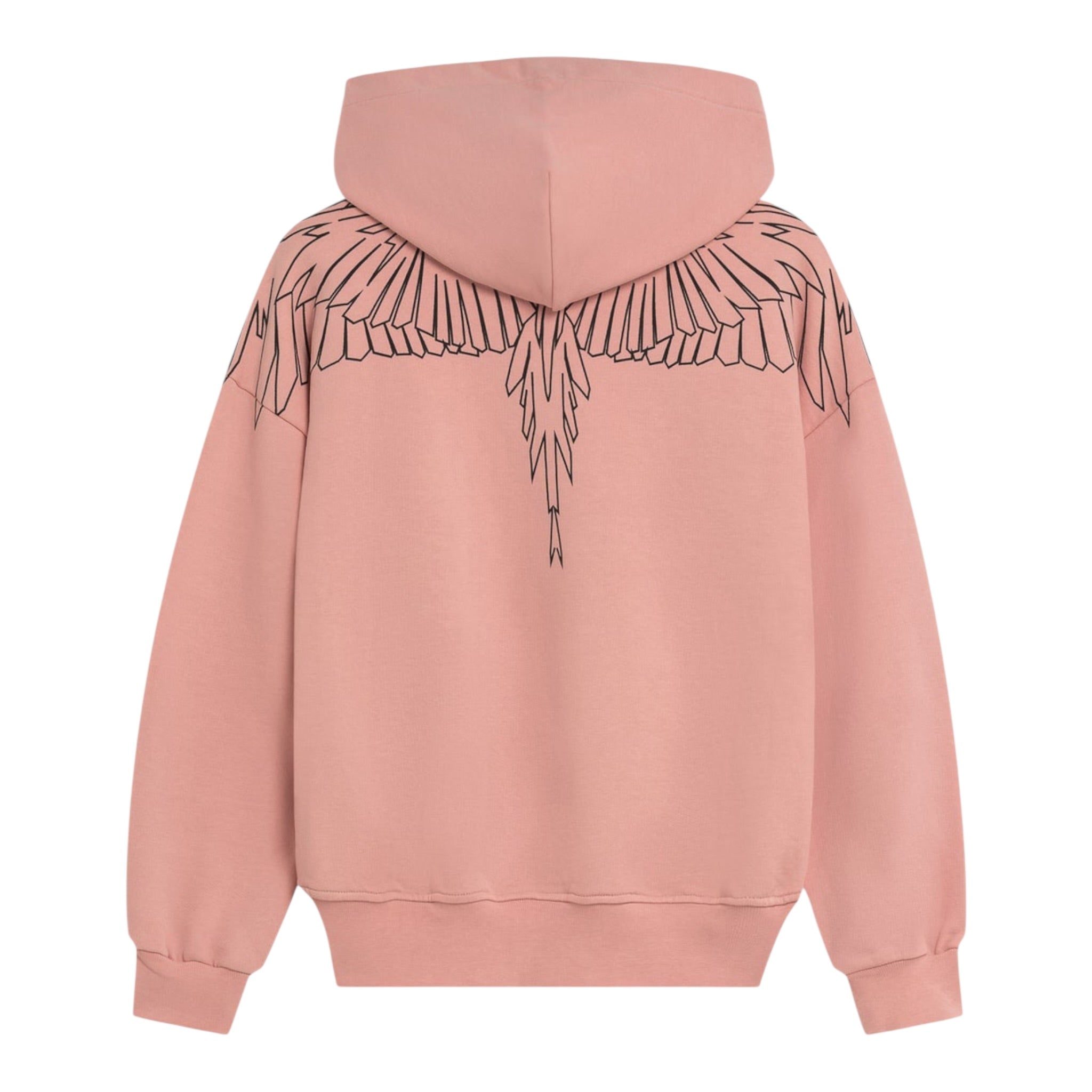 County Felpa tinta unita con Stampa E Cappuccio Rosa per Bambina F5CMJGHS100 ROSA  