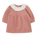 Cozmo Abito Manica Lunga tinta unita con Colletto Rosa per Neonata FLORIDA237W5 ROSA COZMO 