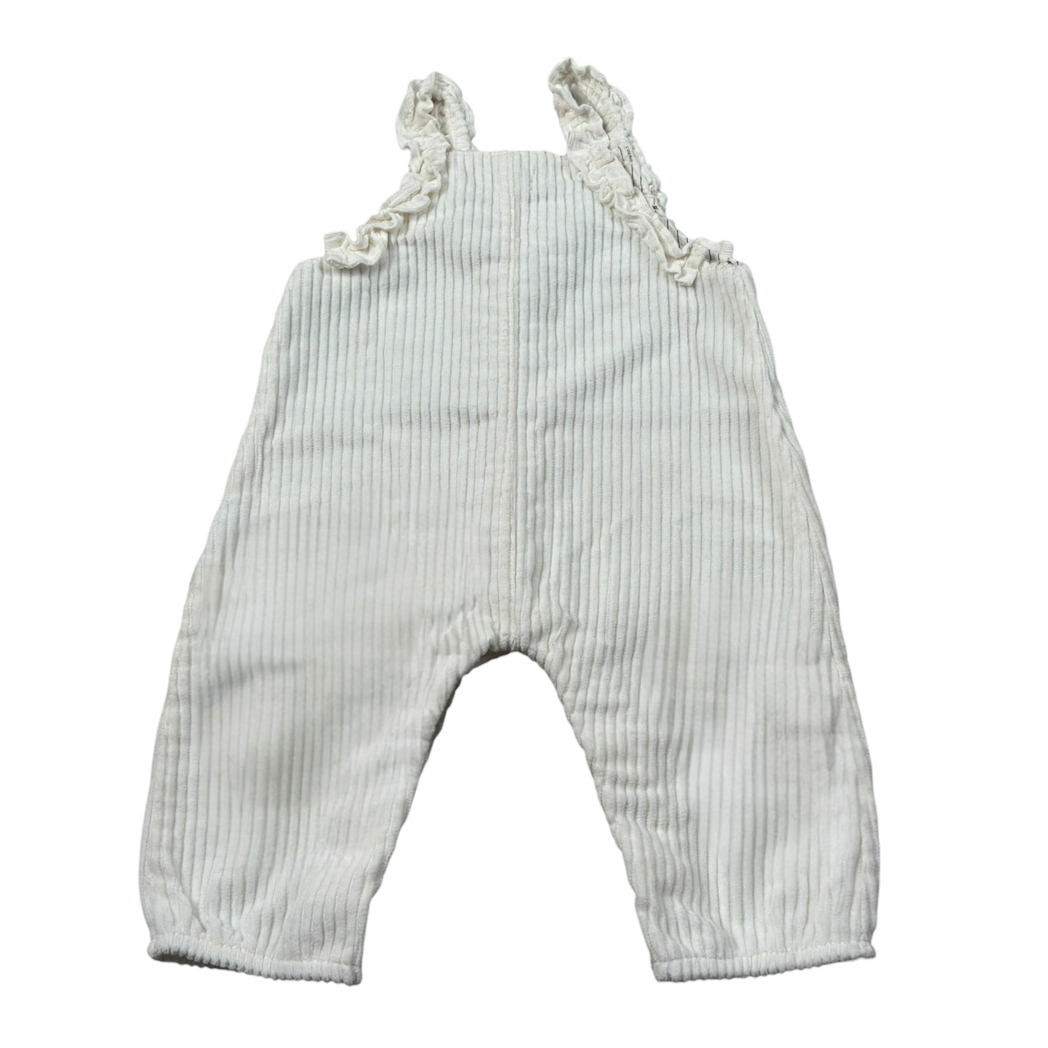 Cozmo Salopette tinta unita In Ciniglia Panna per Neonata LILY247W5 PANNA COZMO 